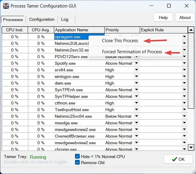 Close-or-force-terminate-an-app-1.jpg كيفية الحد من استخدام وحدة المعالجة المركزية للتطبيق في Windows