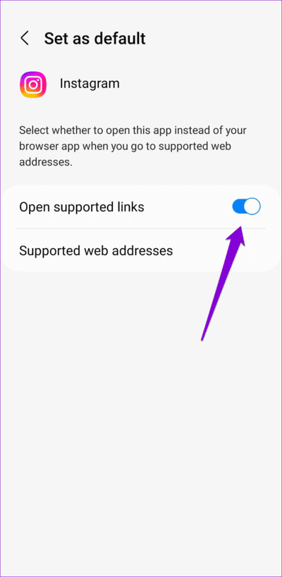 Configure-Instagram-to-Open-Supported-Links-on-Android-500x1024-1 أفضل 7 طرق لإصلاح عدم عمل روابط Instagram على Android و iPhone