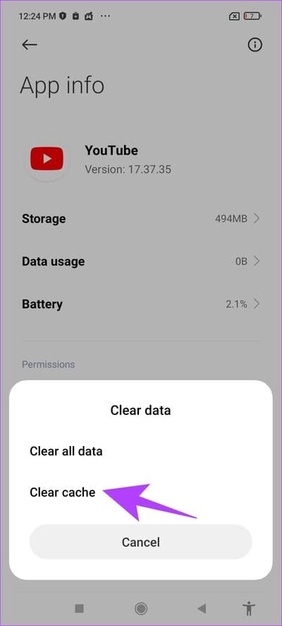 Confrim-Clear-Cache كيفية إصلاح مشكلة جودة YouTube غير المتوفرة على iOS و Android