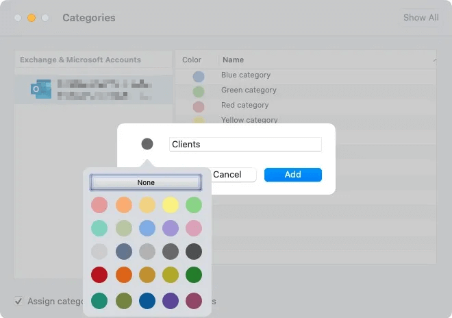 Create-Category-Color-Outlook-Mac.jpg كيفية استخدام فئات Microsoft Outlook لتنظيم البريد الإلكتروني