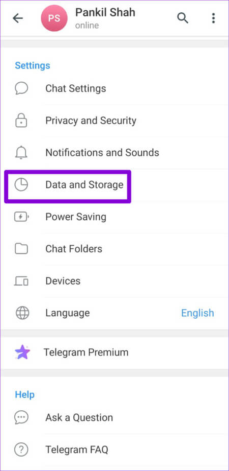 Data-and-Storage-Settings-in-Telegram-500x1024-1 أفضل 8 طرق لإصلاح عدم فتح الروابط في Telegram