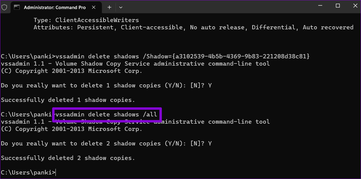 Delete-All-Restore-Point-in-Windows كيفية حذف نقاط استعادة النظام القديمة في Windows 11