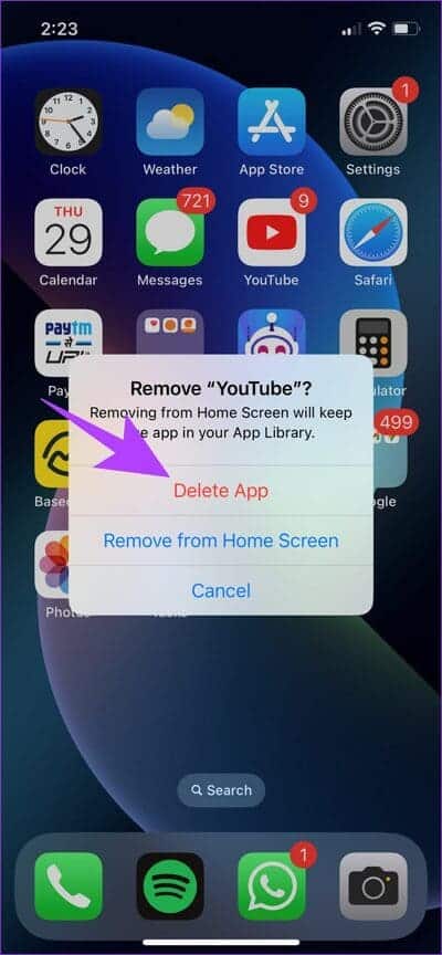 Delete-App-1 كيفية إصلاح مشكلة جودة YouTube غير المتوفرة على iOS و Android