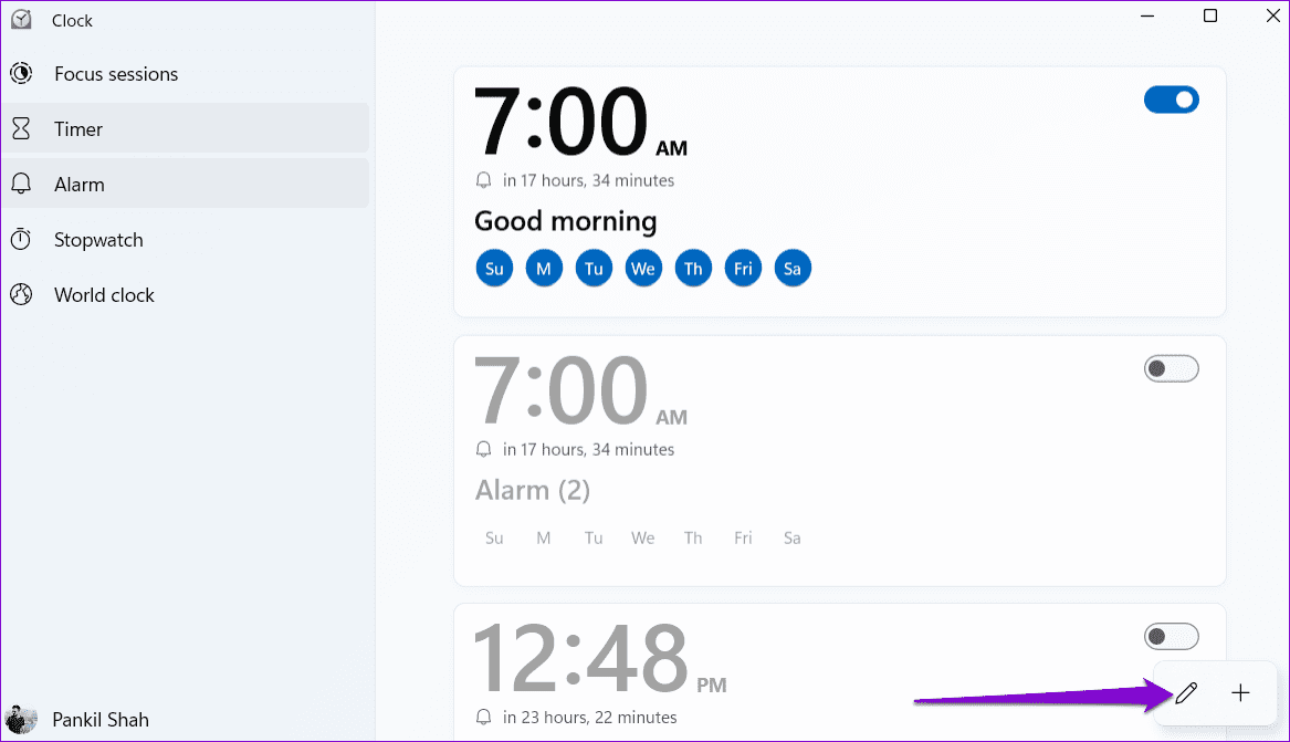 Edit-Alarms-in-Windows-11 كيفية ضبط وتحرير وحذف المنبه في Windows 11