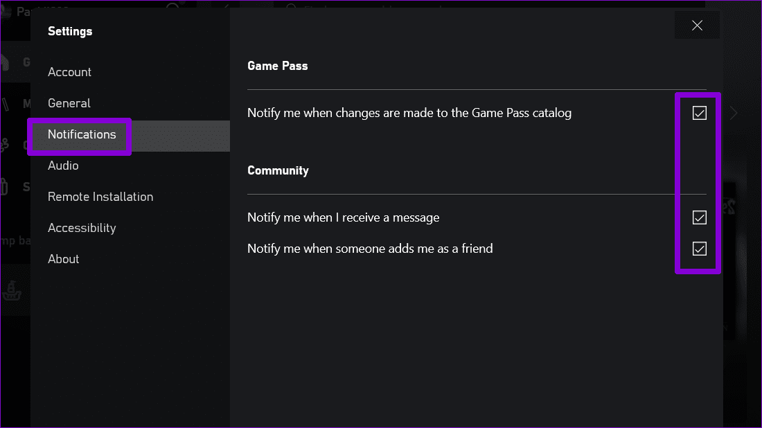 Enable-Xbox-App-Notifications-on-Windows أفضل 7 طرق لإصلاح عدم عمل إشعارات تطبيق Xbox على Windows