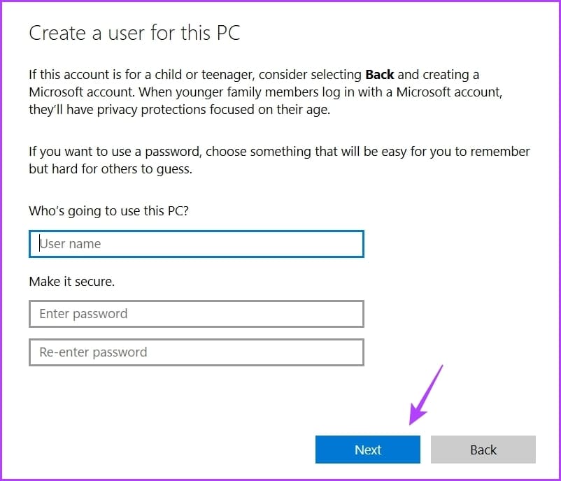 Enter-the-asked-details أفضل 7 طرق لإصلاح خطأ في فتح الملف للكتابة في Windows 11