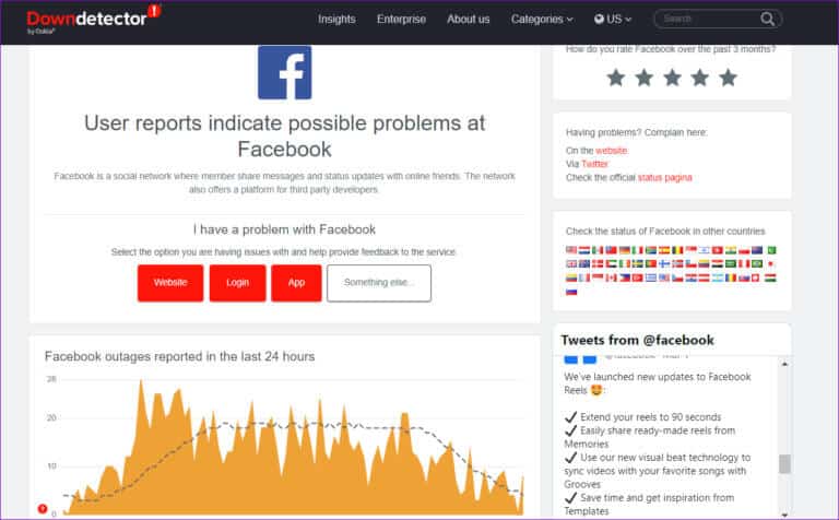 Facebook-Downdetector-768x476-1 أفضل 8 طرق لإصلاح عدم تحميل تعليقات Facebook