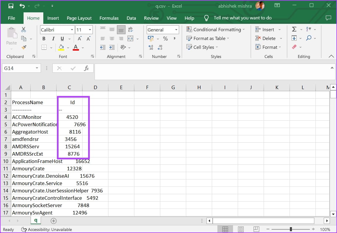 Find-PID-Using-Powershell-4 أفضل 5 طرق للعثور على معرف عملية التطبيق في Windows 11
