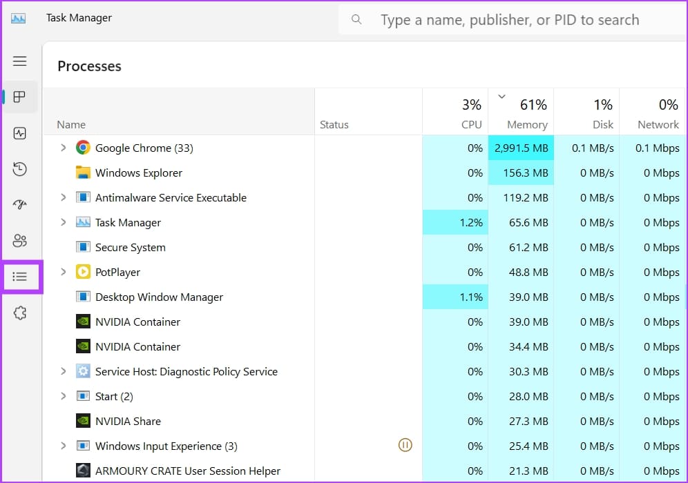 Find-PID-Using-Task-Manager-2 أفضل 5 طرق للعثور على معرف عملية التطبيق في Windows 11