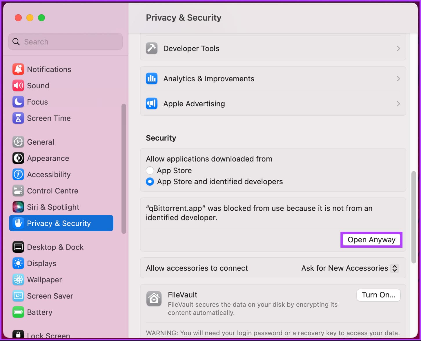Fix-macOS-Cannot-Verify-That-This-App-Is-Free-From-Malware_12 4 إصلاحات لـ "يتعذر على macOS التحقق من خلو هذا التطبيق من البرامج الضارة"