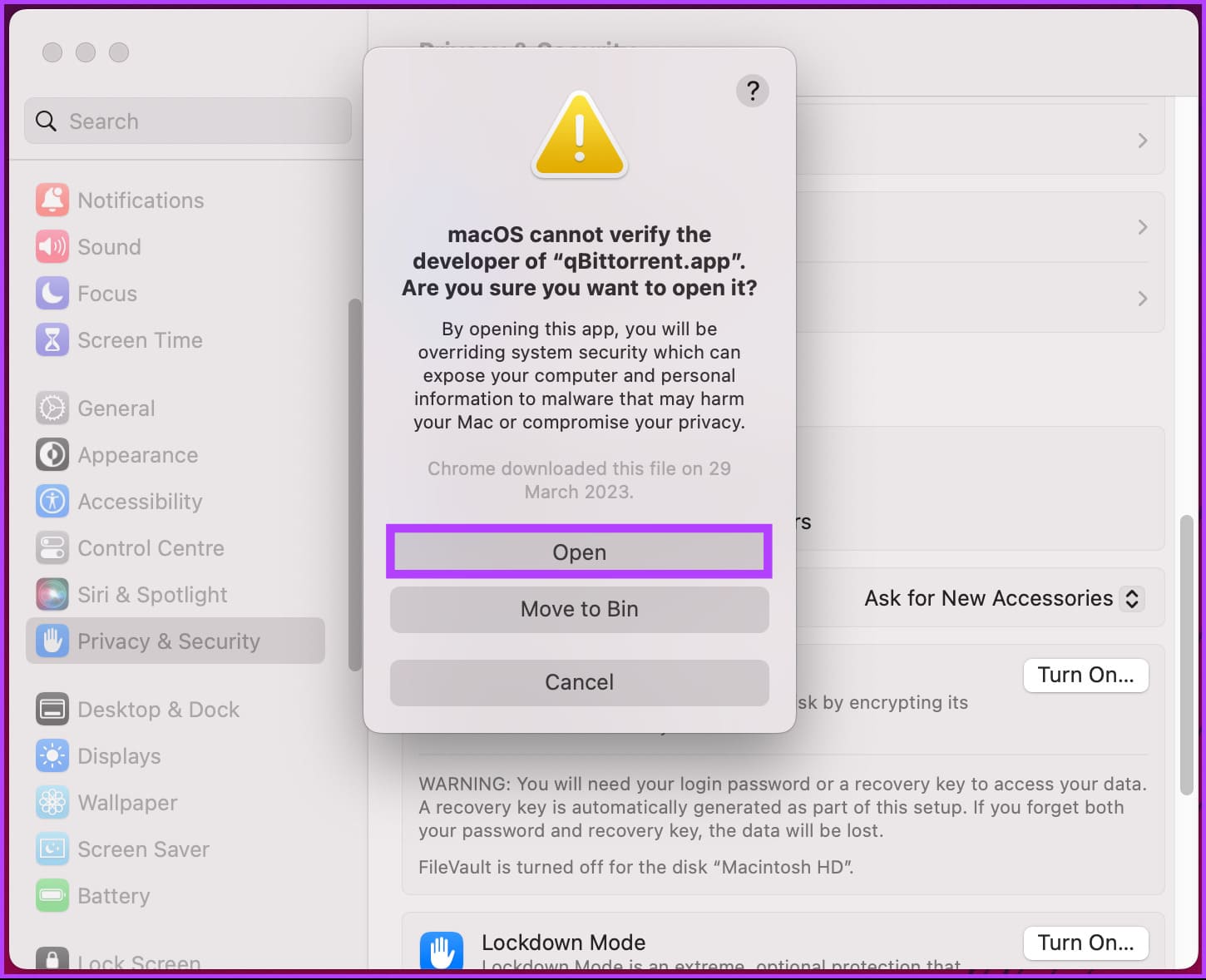 Fix-macOS-Cannot-Verify-That-This-App-Is-Free-From-Malware_15 4 إصلاحات لـ "يتعذر على macOS التحقق من خلو هذا التطبيق من البرامج الضارة"