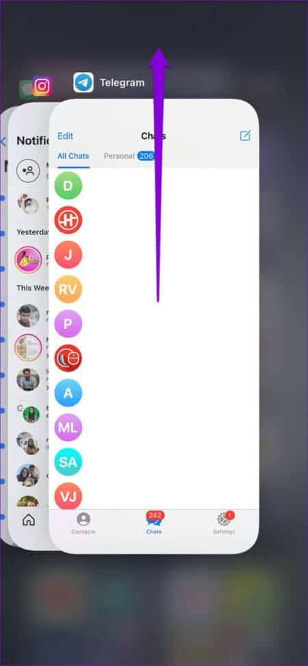 Force-Stop-Telegram-on-iPhone-474x1024-1 أفضل 8 طرق لإصلاح عدم فتح الروابط في Telegram