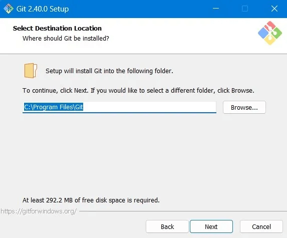 Git-Bash-Windows-Destination-Folder-Installer.jpg كيفية تثبيت Git و Git Bash في Windows