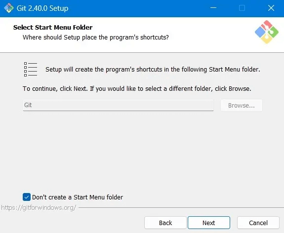 Git-Bash-Windows-Disable-Start-Menu-Shortcuts.jpg كيفية تثبيت Git و Git Bash في Windows