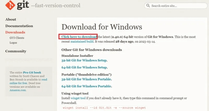 كيفية تثبيت Git و Git Bash في Windows - %categories