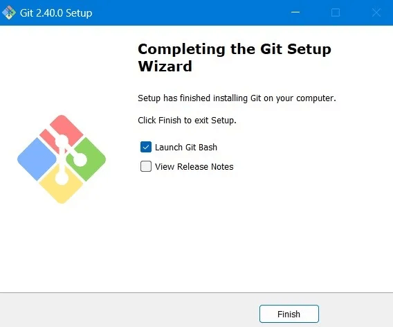Git-Bash-Windows-Installation-Finished.jpg كيفية تثبيت Git و Git Bash في Windows