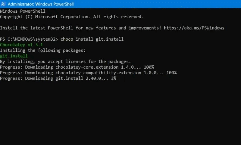 Git-Bash-Windows11-Installing-Git-Via-Chocolatey-800x482.jpg كيفية تثبيت Git و Git Bash في Windows