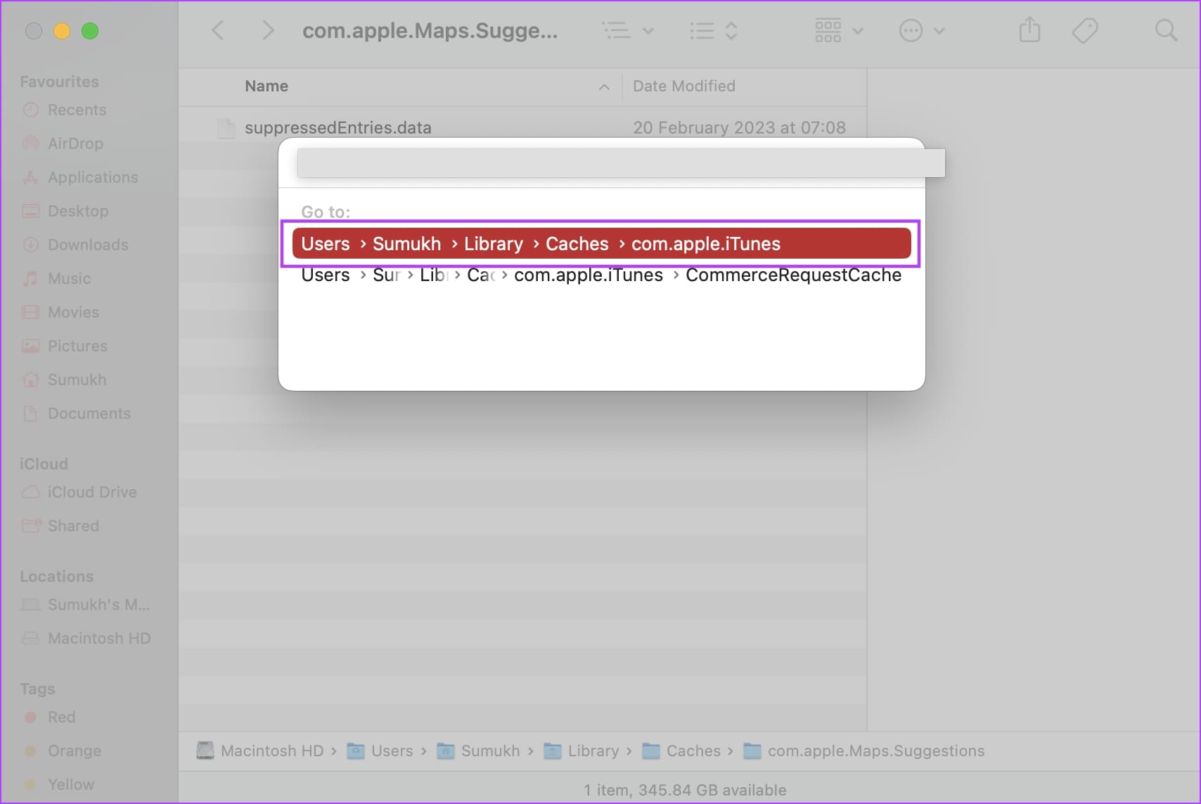 Go-to-Apple-Music-Cache-Folder كيفية مسح ذاكرة التخزين المؤقت لـ Apple Music على Android و iPhone و Mac