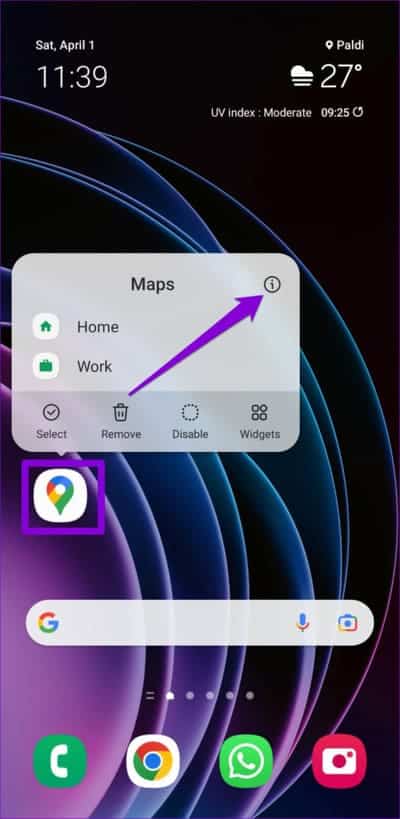Google-Maps-App-Info-on-Android-500x1024-3 أهم 7 إصلاحات لعدم عمل الخط الزمني لـ Google Maps على Android و iPhone