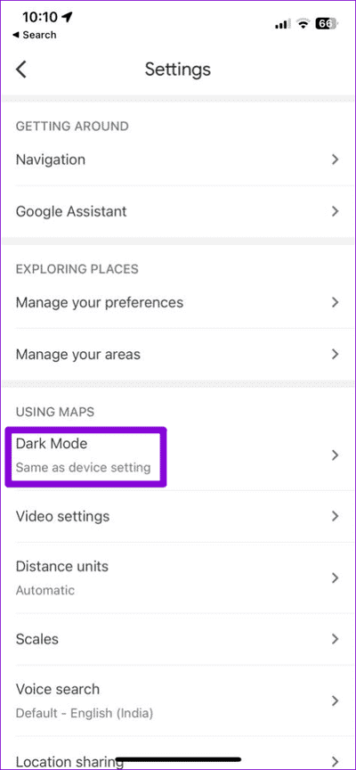 Google-Maps-Settings-on-iPhone-474x1024-1 أفضل 9 طرق لإصلاح استنزاف Google Maps للبطارية على Android و iPhone