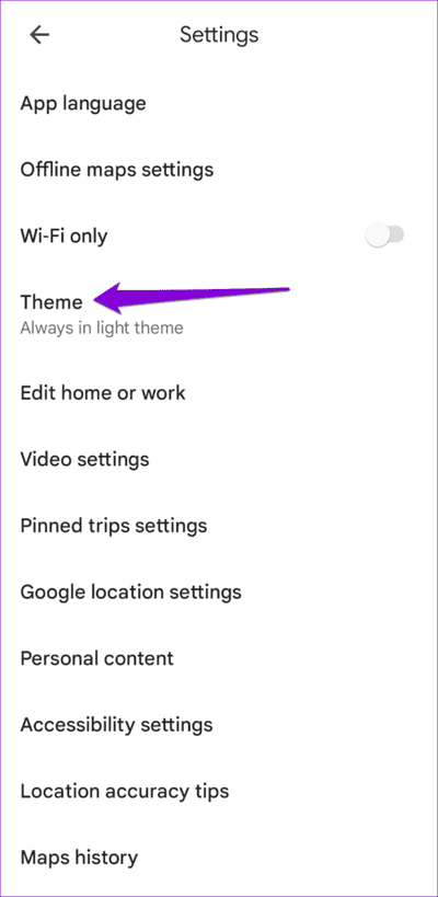 Google-Maps-Theme-on-Android-500x1024-1 أفضل 9 طرق لإصلاح استنزاف Google Maps للبطارية على Android و iPhone