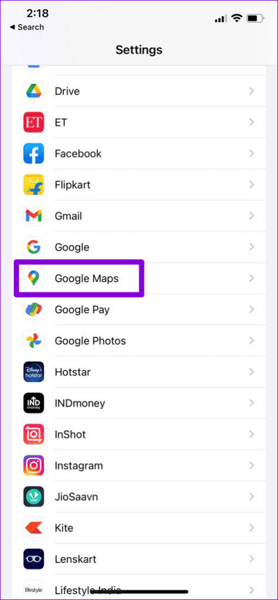 Google-Maps-on-iPhone-1-474x1024-1 أهم 7 إصلاحات لعدم عمل الخط الزمني لـ Google Maps على Android و iPhone