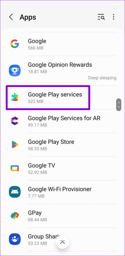 Google-Play-Services-on-Android-500x1024-1 أهم 7 إصلاحات لعدم عمل الخط الزمني لـ Google Maps على Android و iPhone