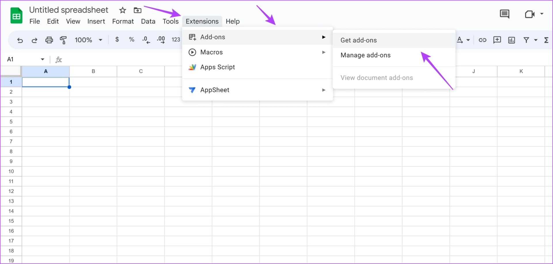 Google-Sheets-Extensions كيفية استخدام ChatGPT في Google Sheets على Windows و Mac