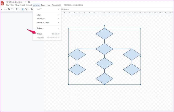 Group-Items-Google-Drawings-4_4d470f76dc99e18ad75087b1b8410ea9 كيفية تجميع العناصر في Google Drawings