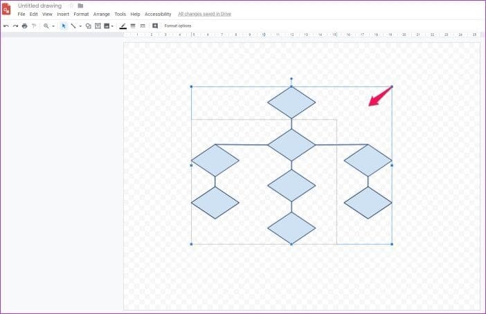 Group-Items-Google-Drawings-5_4d470f76dc99e18ad75087b1b8410ea9 كيفية تجميع العناصر في Google Drawings
