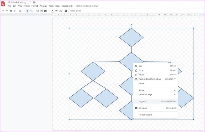 كيفية تجميع العناصر في Google Drawings - %categories