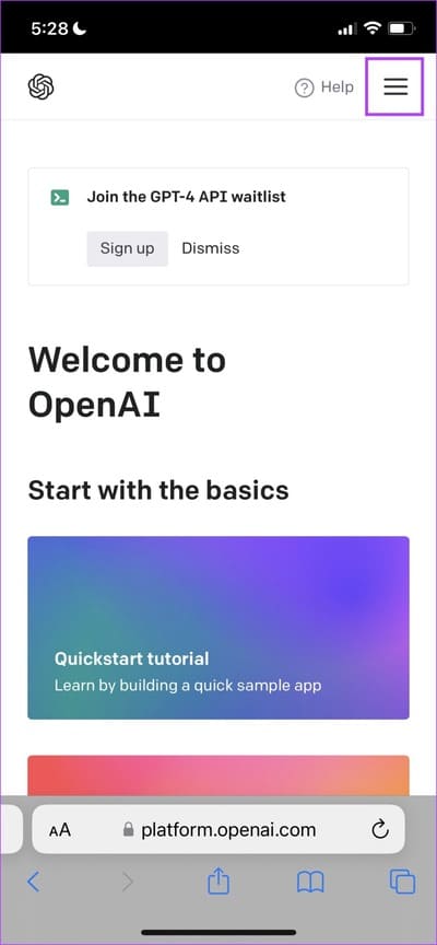 Hamburger-Menu كيفية استخدام ChatGPT مع Siri على iPhone
