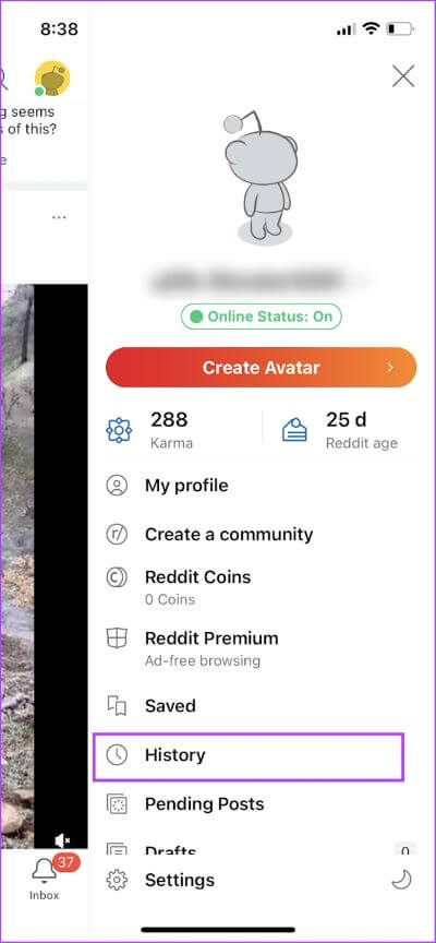History-Reddit كيف ترى المنشورات التي تم التصويت عليها أو معارِض عليها على Reddit
