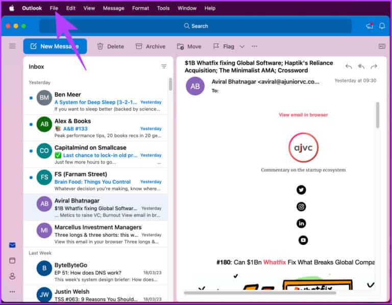 كيفية تنزيل رسائل البريد الإلكتروني من Outlook على الويب وسطح المكتب والجوال - %categories