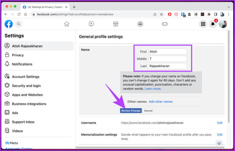 How-to-Change-Your-Name-and-Username-on-Facebook_24-768x492-1 كيفية تغيير اسمك واسم المستخدم على Facebook