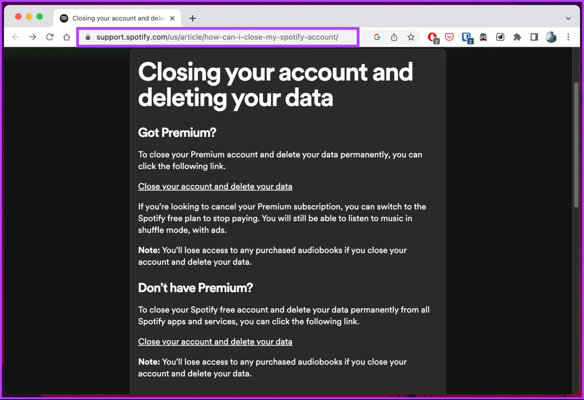 How-to-Delete-Spotify-Account_2 كيفية حذف حسابك Spotify على تطبيق سطح المكتب أو الهاتف المحمول