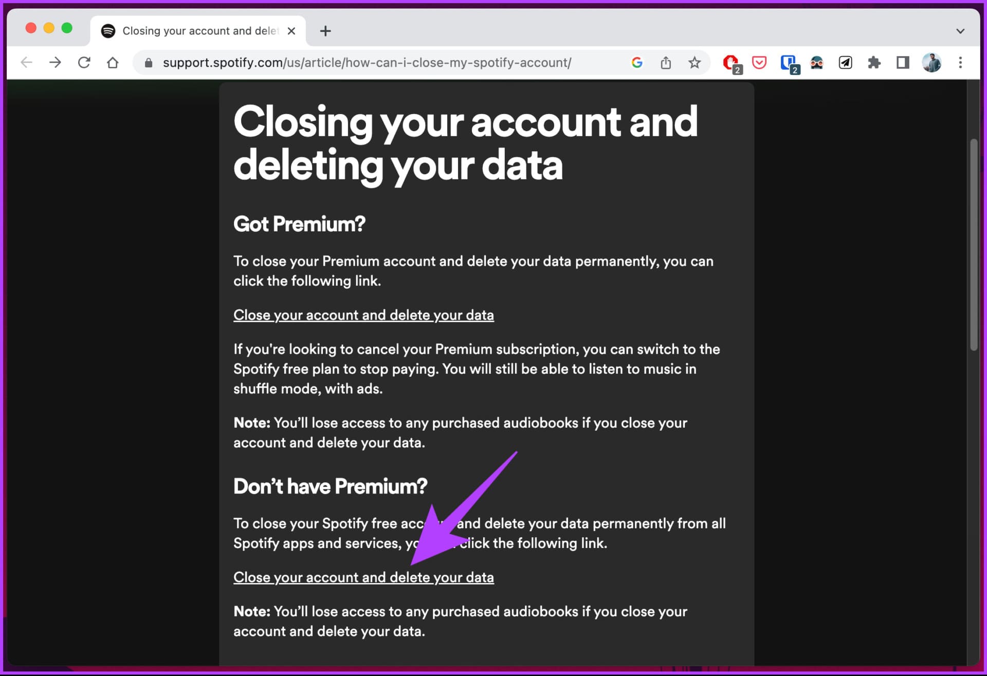 How-to-Delete-Spotify-Account_3 كيفية حذف حسابك Spotify على تطبيق سطح المكتب أو الهاتف المحمول