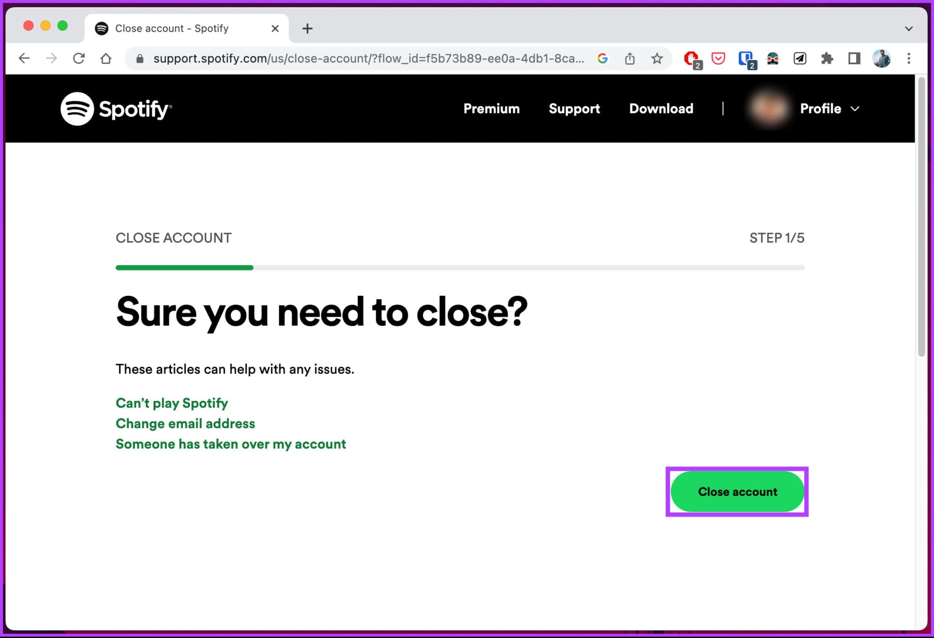 How-to-Delete-Spotify-Account_5 كيفية حذف حسابك Spotify على تطبيق سطح المكتب أو الهاتف المحمول
