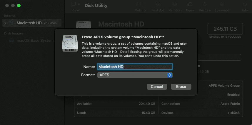 How-to-Factory-Reset-With-Disk-Utility-With-M1-or-Intel-Chip-3 2 طرق سهلة لإعادة ضبط المصنع لجهاز MacBook Air أو MacBook Pro