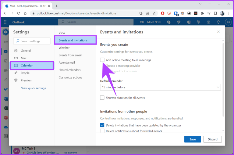 So entfernen sie ein microsoft teams meeting aus einer outlook
