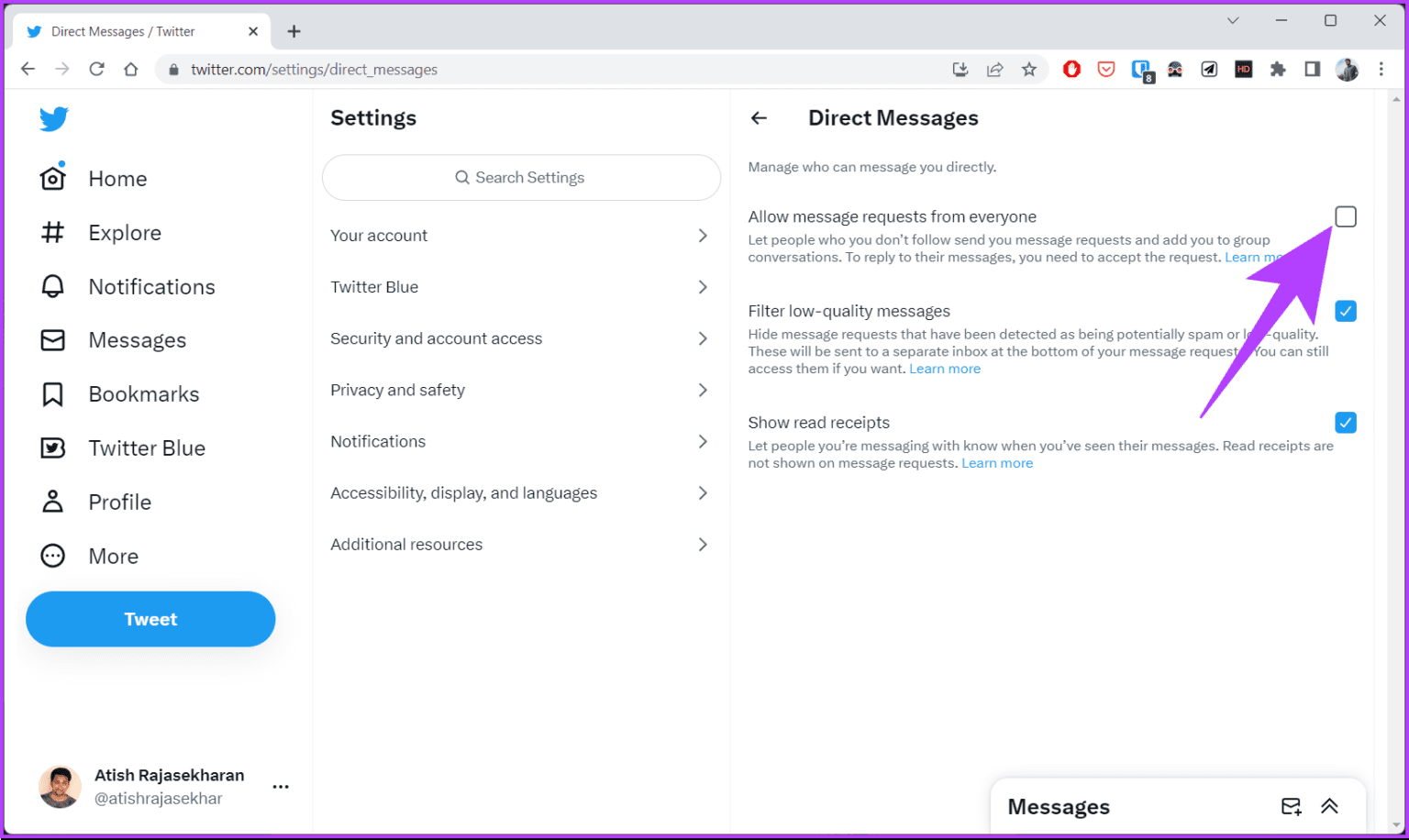 How-to-Turn-Off-Direct-Messages-on-Twitter_16-1536x916-1 3 طرق لإيقاف تشغيل الرسائل الخاصّة على Twitter