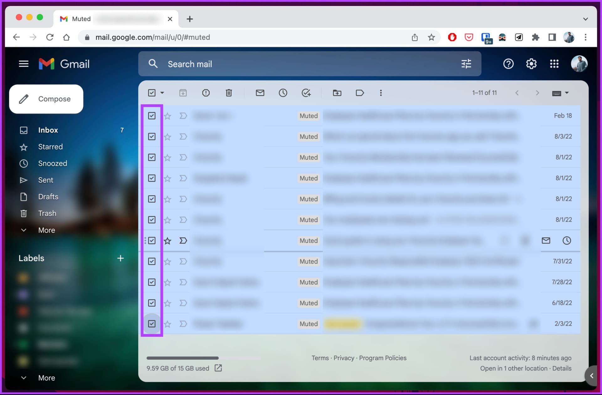 How-to-Unmute-Email-in-Gmail_17 كيفية إلغاء كتم رسائل البريد الإلكتروني في Gmail على سطح المكتب أو الهاتف المحمول