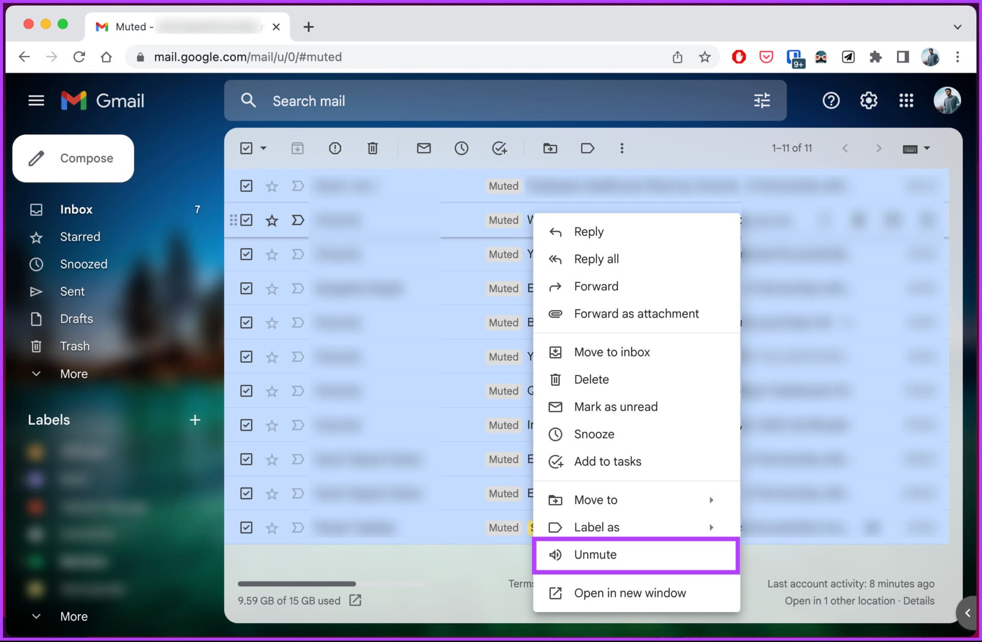 How-to-Unmute-Email-in-Gmail_18 كيفية إلغاء كتم رسائل البريد الإلكتروني في Gmail على سطح المكتب أو الهاتف المحمول