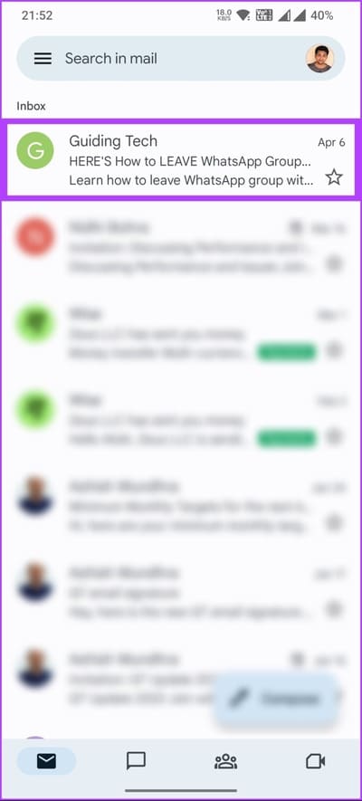 How-to-Unmute-Email-in-Gmail_9 كيفية إلغاء كتم رسائل البريد الإلكتروني في Gmail على سطح المكتب أو الهاتف المحمول