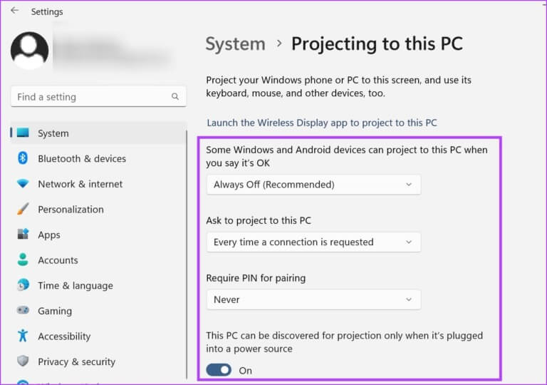 How-to-Use-Laptop-as-Second-Monitor-in-Windows-11-7-768x540-1 طريقتان سهلتان لاستخدام الكمبيوتر المحمول كشاشة ثانية في Windows 11