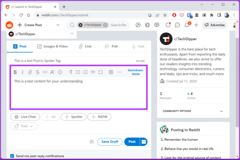 How-to-Use-Reddit-Spoiler-Tag_33-768x512-1 كيفية استخدام علامات Reddit Spoiler على تطبيقات سطح المكتب والجوال