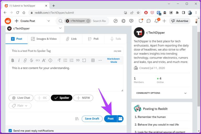 How-to-Use-Reddit-Spoiler-Tag_35-768x512-1 كيفية استخدام علامات Reddit Spoiler على تطبيقات سطح المكتب والجوال
