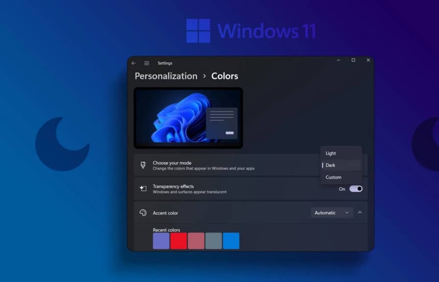 أفضل 3 طرق لتمكين الوضع الداكن في Windows 11 - %categories