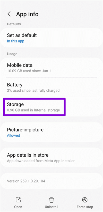 Instagram-Storage-Info-1-500x1024-1 أفضل 7 طرق لإصلاح عدم عمل روابط Instagram على Android و iPhone