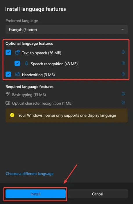 Keyboard-Language-Check-the-desired-optional-features-and-click-on-install.jpg كيفية إضافة لوحة مفاتيح لغة جديدة في Windows